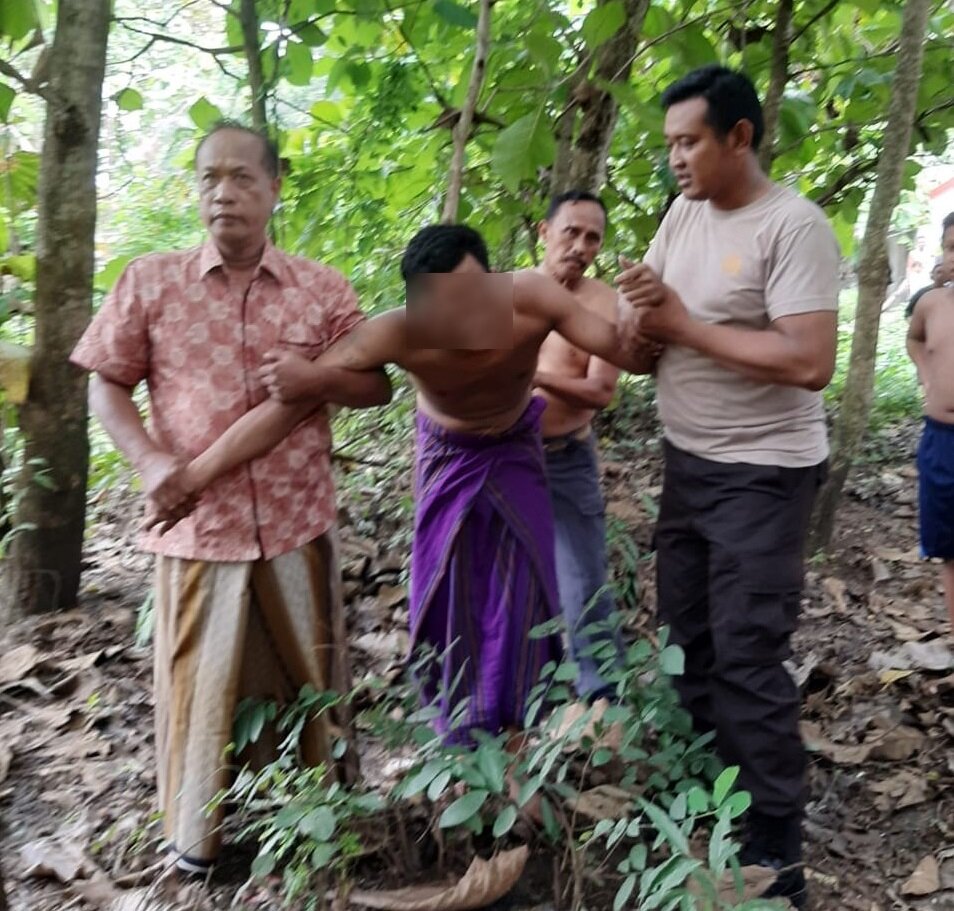 NS Tahanan Rutan Kelas IIB Sampang Saat Berhasil Ditangkap (Foto: Ist-Karimatafm)